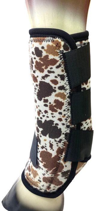 Showman Cow Print Elite Equine Sport Medicine Boot *Sold in Pairs* #2